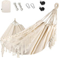 Bellzacasa Double Hammock, Heavy Duty 500 lb Load Capacity Tassels and Fishtail by Bellzacasa