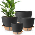 Plant Pots, 12/10/9/8/ Inch Large Plastic Self Watering Flower Pots Indoor by Unknown