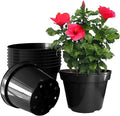 10 Inch Plastic Nursery Pots for Plants 10 Pack Plant Pots by RooTrimmer