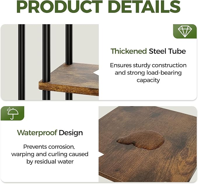 Bamworld Tall Plant Stand Indoor 6 Tier Plant Shelf - Image 5
