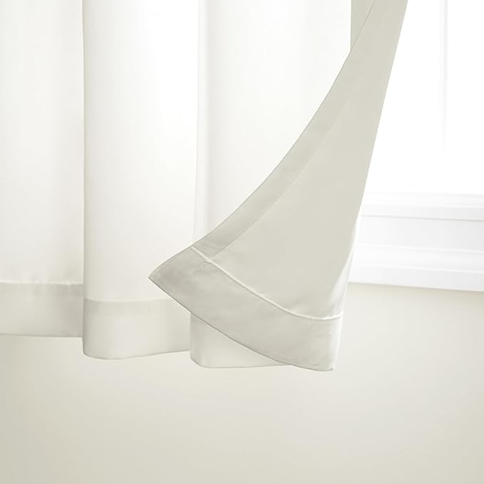 TOWN & COUNTRY BASICS Heavyweight Vanilla Grommet Curtain | Light Filtering | - Image 2