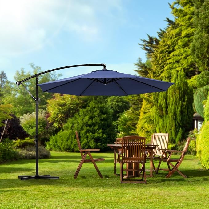 Backyard Expressions 10FT Cantilever Patio Umbrella – Outdoor Offset Hanging - Image 4