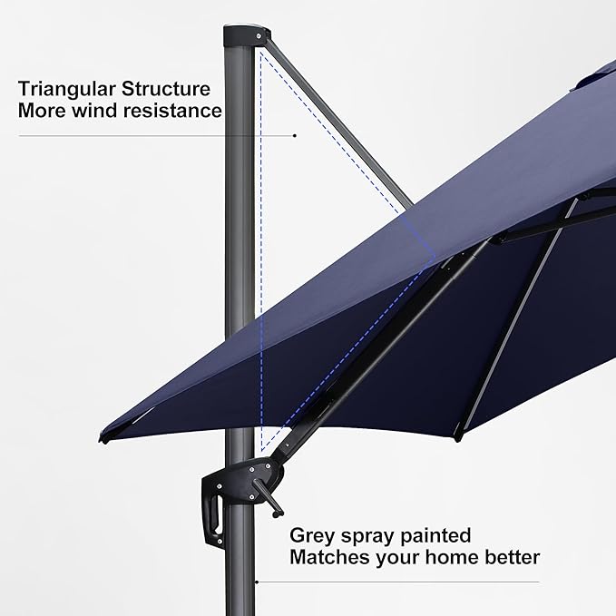 PURPLE LEAF 10 Feet Patio Umbrella - Image 9