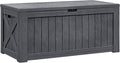 Flamaker Resin Deck Box 120 Gallon Waterproof Large Outdoor Indoor Storage Box by Flamaker