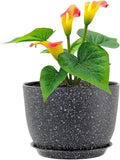 12 inch Big Plant Pots, Plastic Planters by Meowell