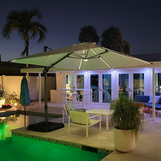 PURPLE LEAF 10 Feet Patio Umbrella - Image 3