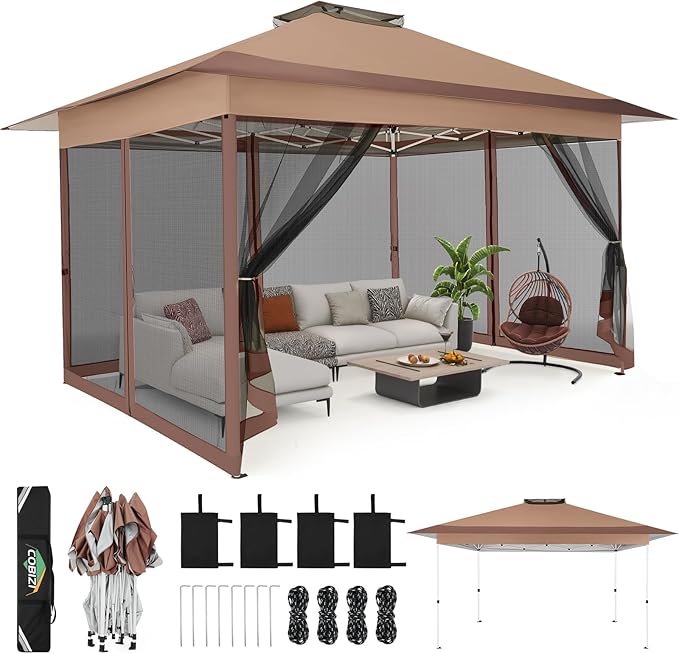 C0BIZI Gazebo 10x15 Pop up Canopy, Gazebos on Clearance-Canopy Tent by COBIZI