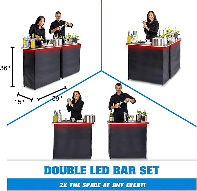 GoBar Portable Double Bar Table Set - Image 2