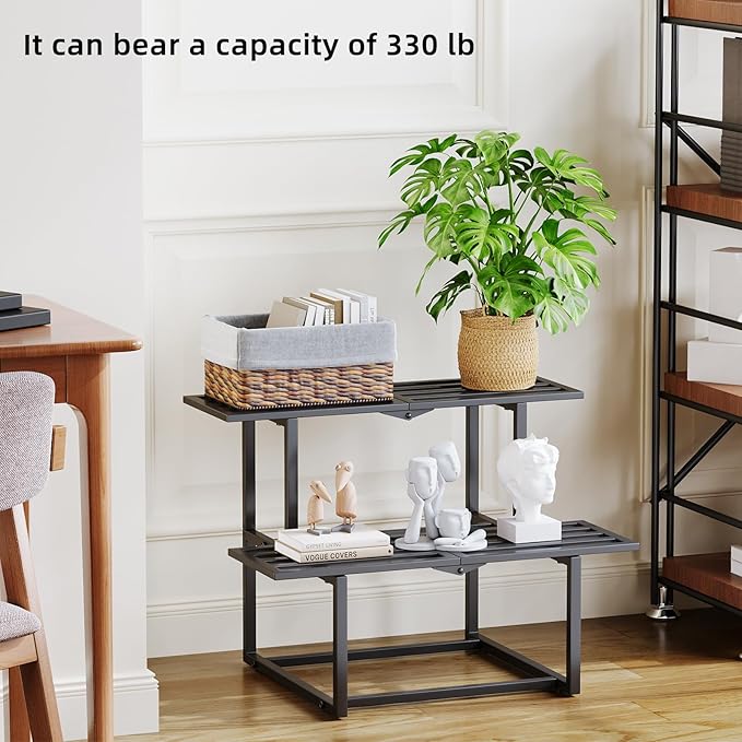 Metal Plant Stand, Foldable Heavy Duty Indoor, Window Iron Plant Shelf - Image 5