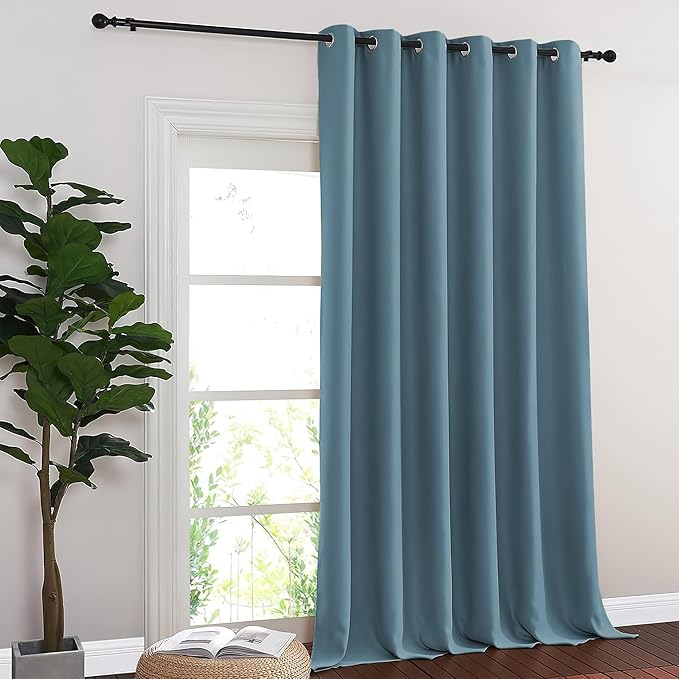 NICETOWN Blackout Sliding Glass Door Curtains, Room Darkening Thermal Insulated - Image 7