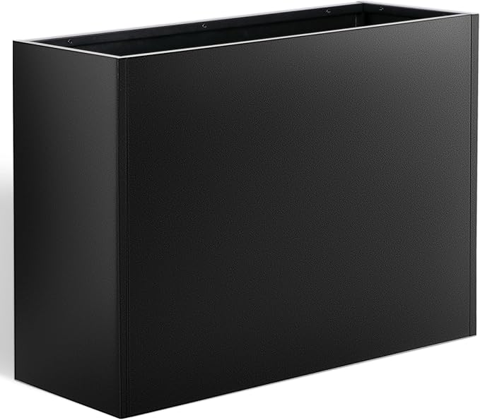 36" Metal Planter Box, Large Rectangular Window Box by Toriexon