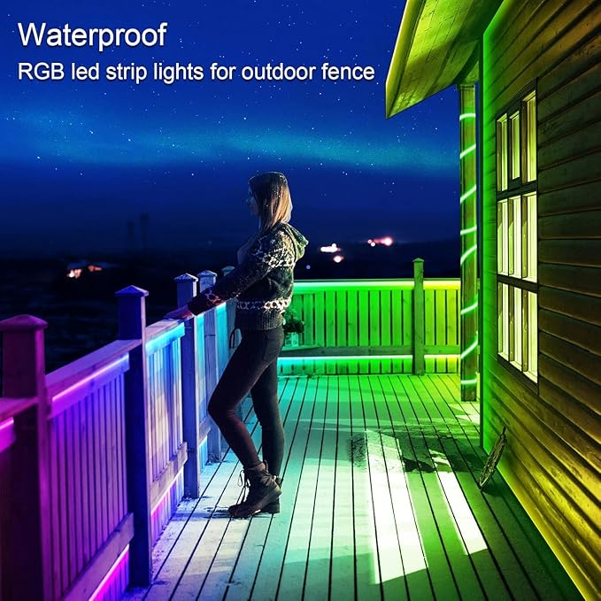 AILBTON 300ft Outdoor LED Strip Lights Waterproof, IP68 Outside Led Light - Image 6