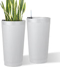24in Tall Self-Watering Planters Set of 2 by PolarcoForgeco