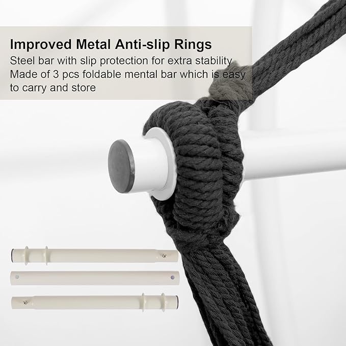 Hammock Chair, Hanging Rope Swing Seat - Image 6
