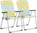 VINGLI Aluminum Patio Lawn Chairs Folding Set of 2 by VINGLI