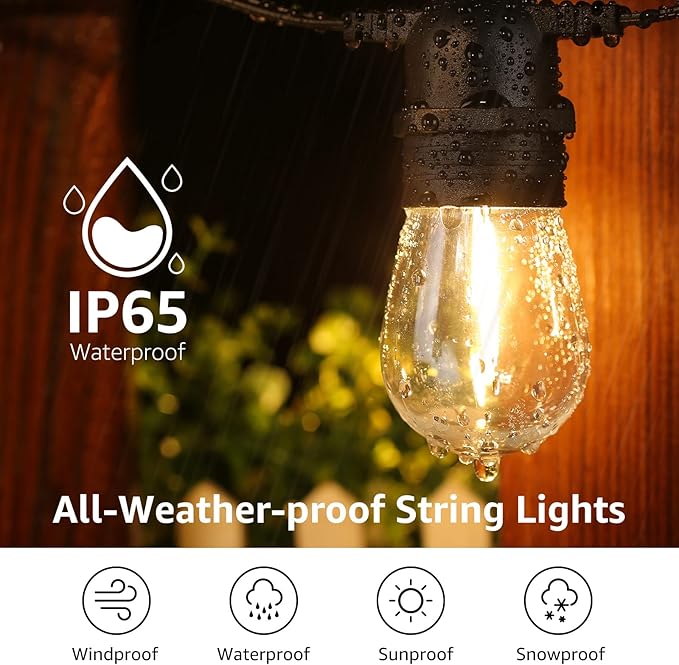 Lepro S14 Outdoor String Lights - 50ft - Image 6