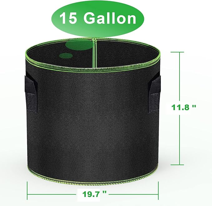 Grow Bags-15 Gallon, Garden Plant Bags - Image 2