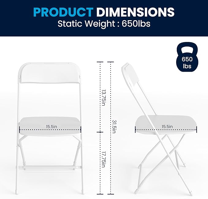 Flash Furniture Hercules Series Plastic Folding Chair - Image 2