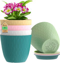 7 inch Plant Pots, 5 Pack Flower Pots by WSMKSZ
