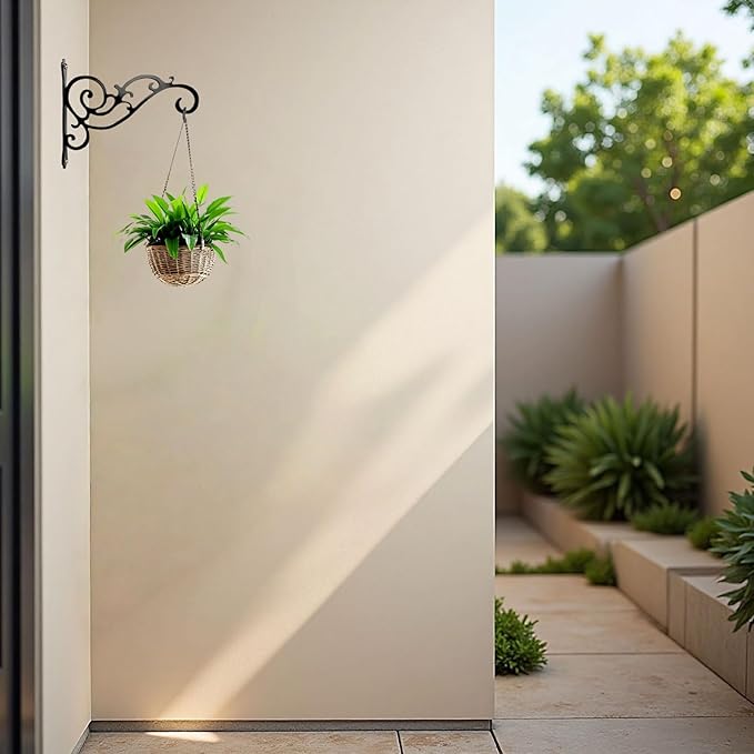 AIM & GGKK Metal Plant Hanger Hook – 2 Pack Hanging Plant Holder - Image 6