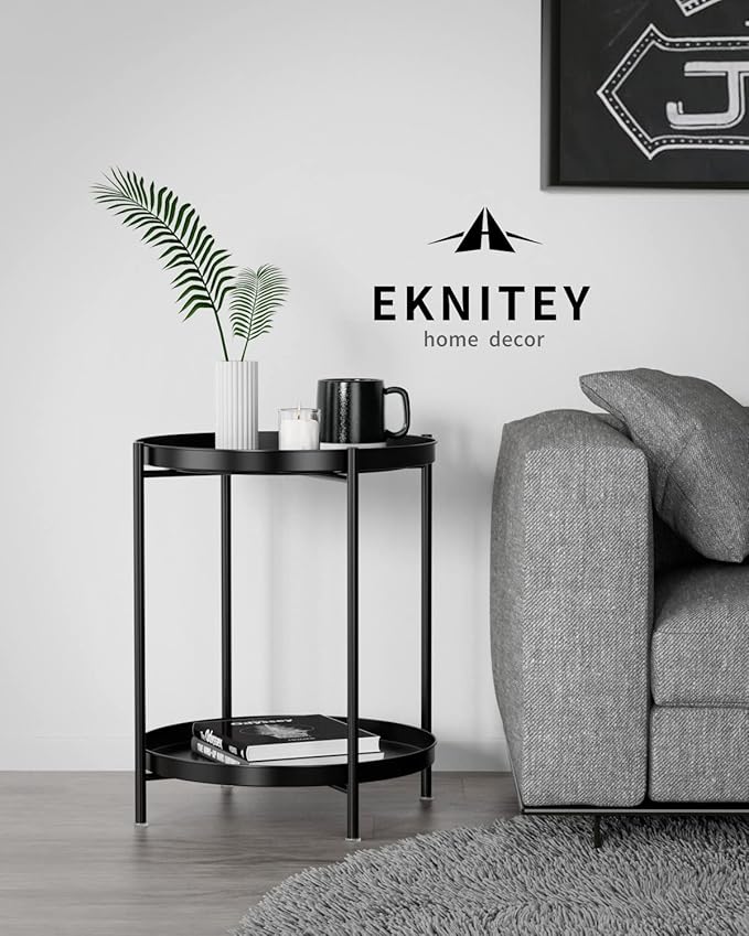 EKNITEY 2 Tier End Table - Image 5