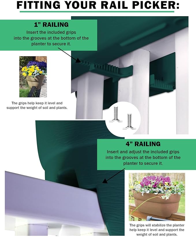 EMSCO Group Bloomers Railing Planter - Image 8