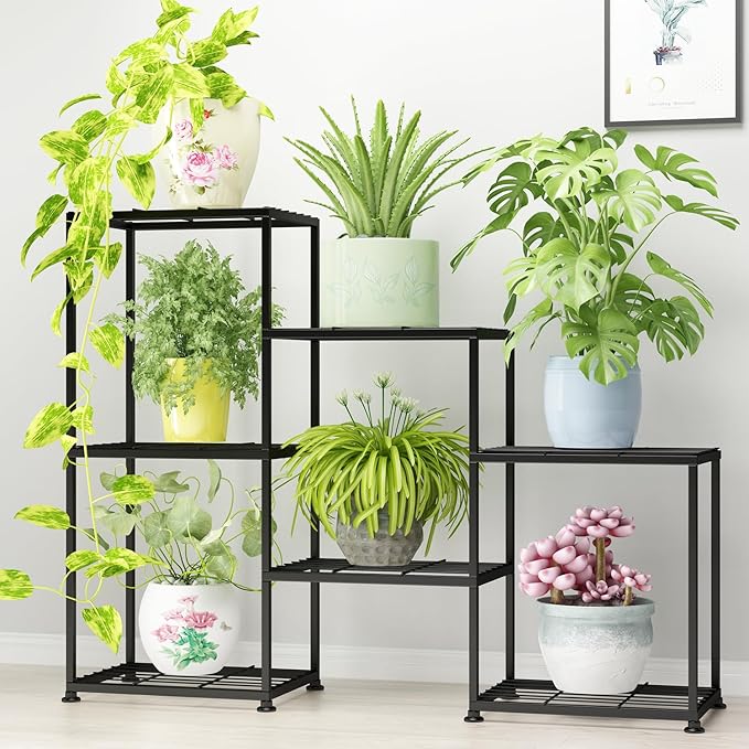 Metal Plant Stand Indoor Metal Plant Stands Outdoor Tiered Plant Shelf by YUJCHMTZN