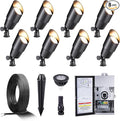 Gardenreet Black Brass Low Voltage Landscape Spotlights Kit 12V LED by Gardenreet