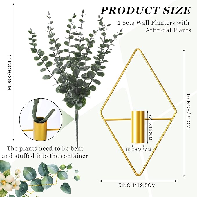 Jexine 4 Pcs Hanging Planters - Image 2