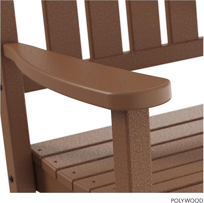 POLYWOOD Presidential Rocking Chair in Teak - Image 6