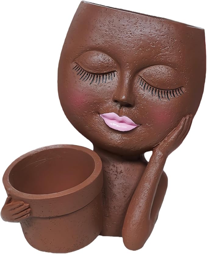Face Double Plant Pot - Image 7