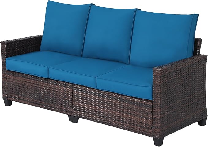Rattan Outdoor Sofa 3-Seater by Hoffeorrad