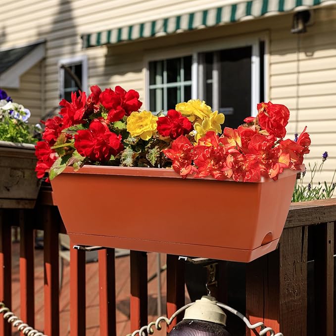 12Pcs 17Inches Rectangle Planter Box - Image 3