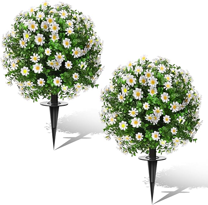 Artificial Topiary Bushes for Outdoors by FAJUNZH