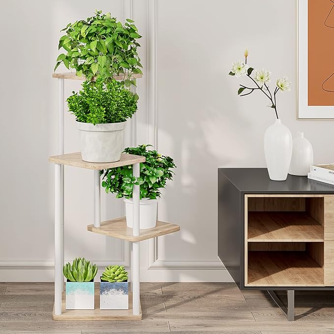 AZERPIAN Plant Stand 4 Tier Indoor Metal Flower Shelf - Image 3