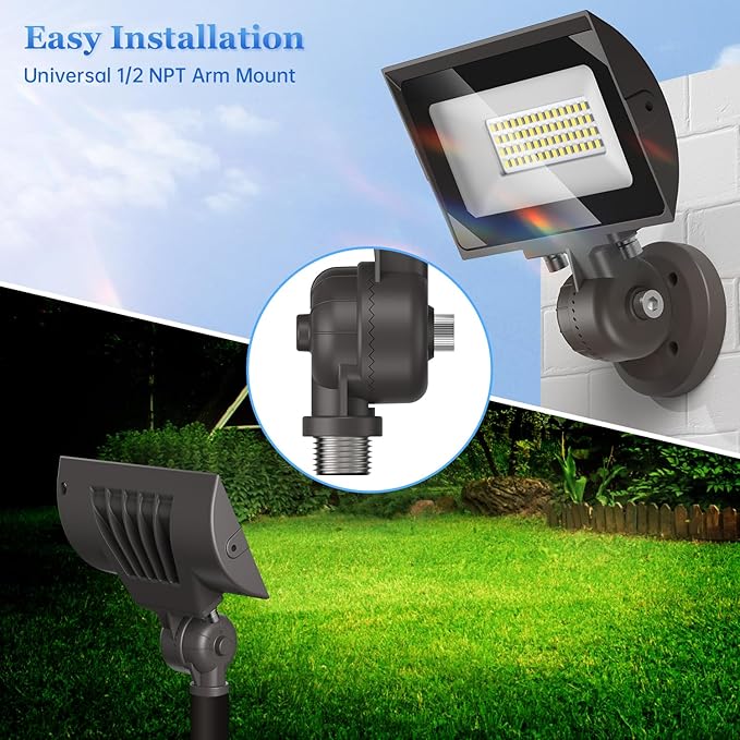 dephen 30W LED Flood Lights Outdoor - Image 2