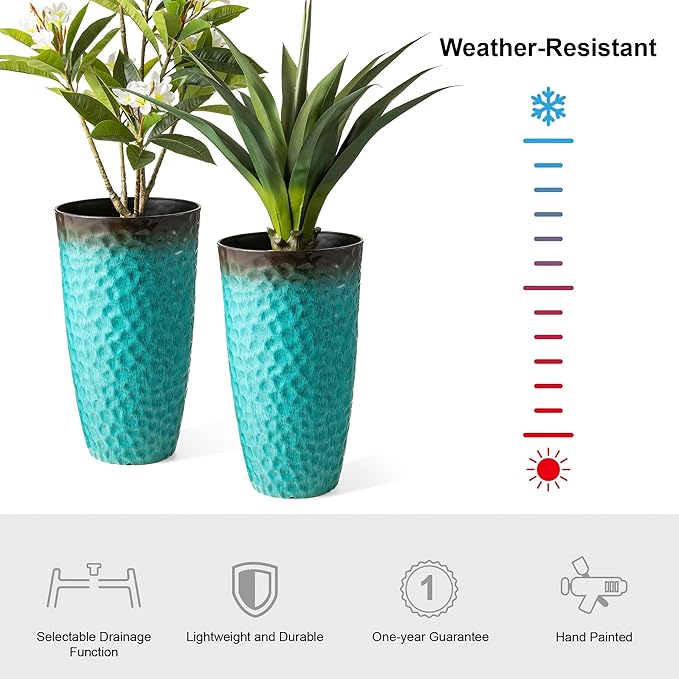 Glitzhome 23.75" H Large Planters - Image 4