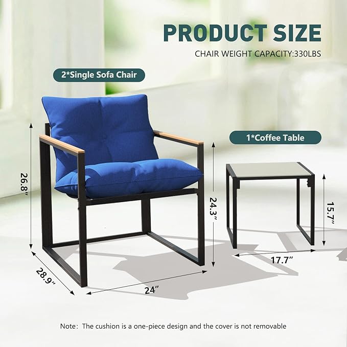 Outdoor Wicker Patio Furniture Set, Rattan Sectional Sofa Set - Image 5