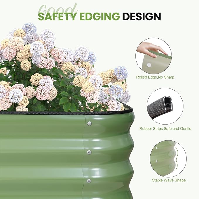 5-in-1 Adjustable Raised Garden Bed Kit | Galvanized Planter Boxes - Image 3
