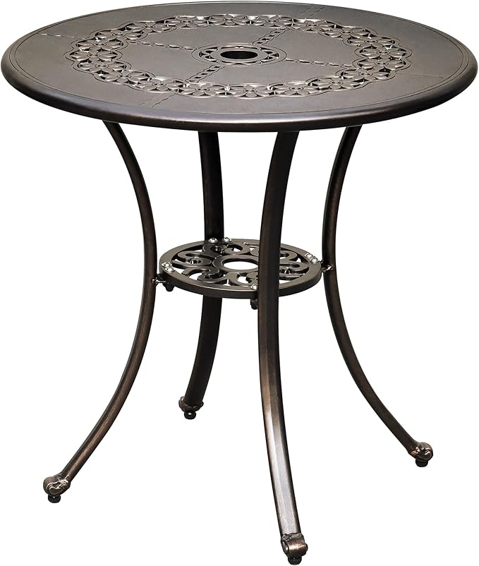 DWVO 25 Inches Round Patio Dining Table by DWVO