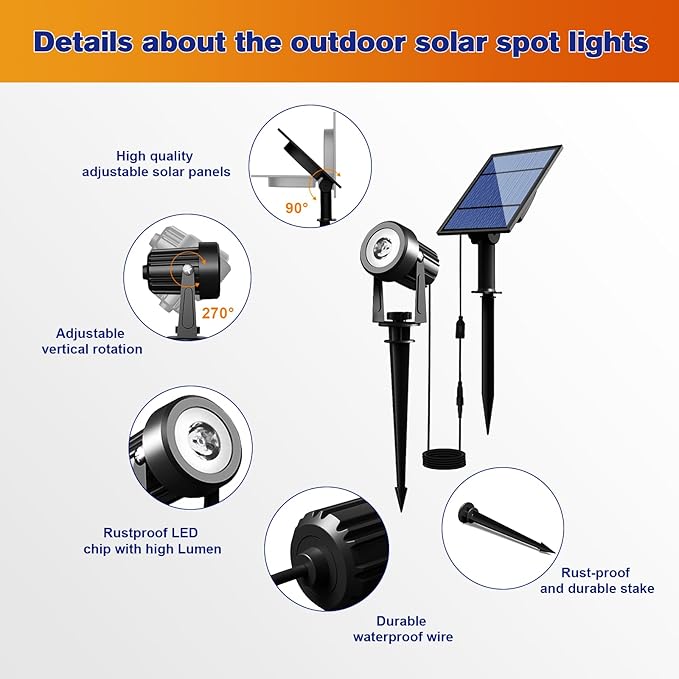 APONUO Solar Spot Lights - Image 8