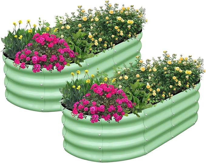SnugNiture Galvanized Raised Garden Bed Outdoor by snugniture