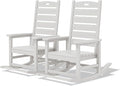 SERWALL Outdoor Rocking Chair Set of 2, Oversized Rocking Chair by SERWALL