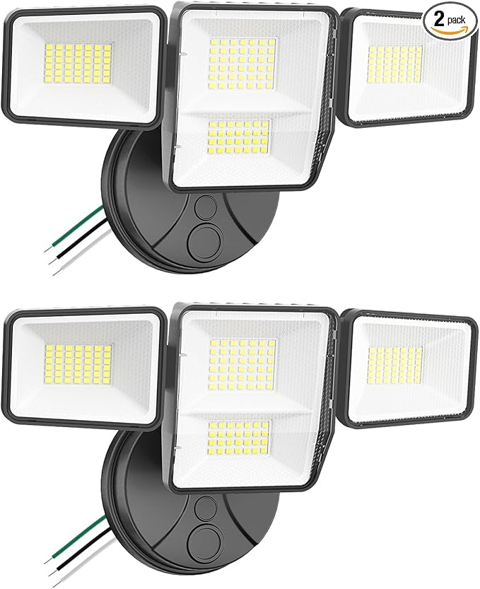 70W 7000LM LED Flood Lights Outdoor 2 Packs, Switch Controlled Security Lights by omibeeSolarlightsoutdoor