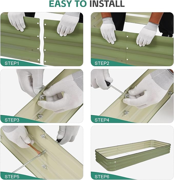 5 in 1Galvanized Raised Garden Bed - Image 9