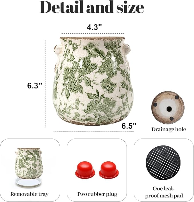 Vintage Plant Pot Rustic Planter Container - Image 2