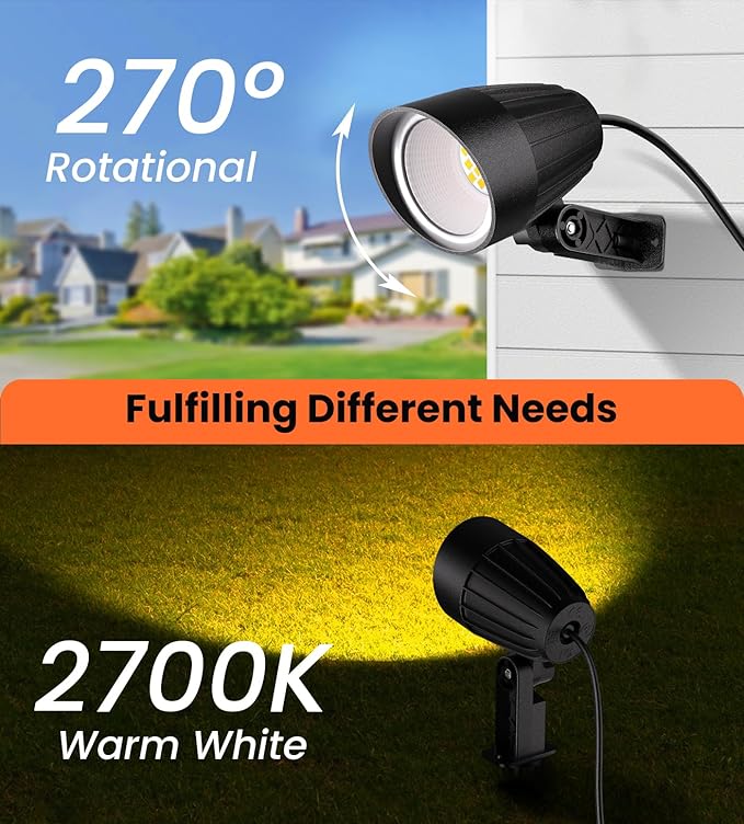 MEIKEE 9W LED Landscape Lights, 120V Landscape Lighting - Image 4