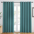 NICETOWN Sea Teal Blackout Curtains 84 inch Length, Grommet Top Room Darkening by NICETOWN