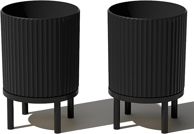 Veradek Demi Series Round Planter w/Stand by VeradekOutdoor
