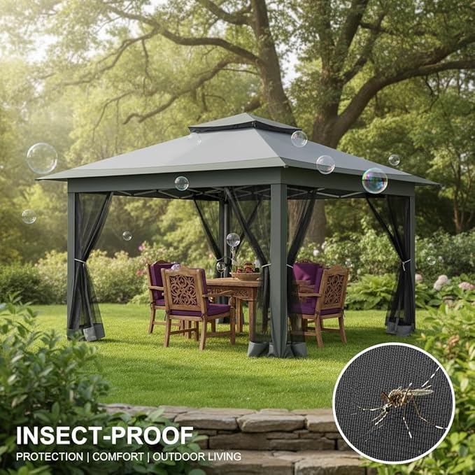 COBIZI 12x12 FT Pop up Gazebo on Clearance Outdoor pop up Canopy Tent, carpas - Image 8